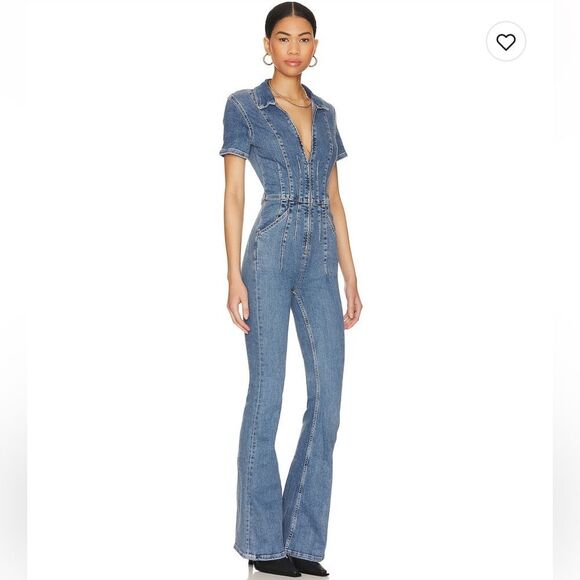 Free People We The Free Jayde Flare Jumpsuit NWT SMALL - Picture 2 of 10